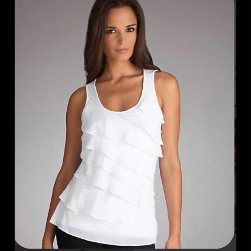 Chiffon Tiered Shaping Tank by Yummie Tummie M